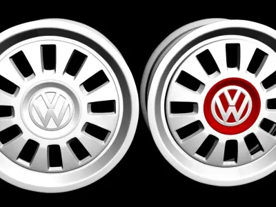 Volkswagen Classic Up Wheel Free 3D model