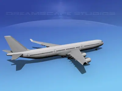 Airbus A340-600 SS 3D model