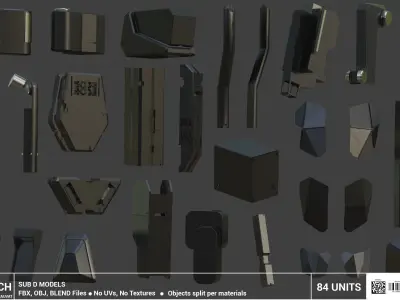 MECH KITBASH 3D model