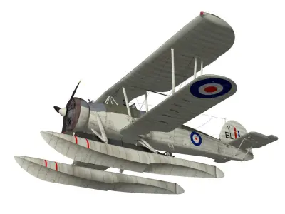 fairey swordfish Float type 3D model