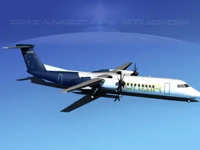 Dehaviland DHC-8 400 Orion Air Express 3D model