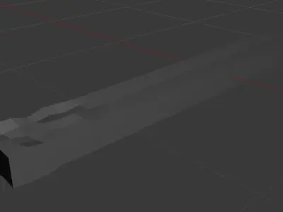 Heated Metal Low-poly 3D model