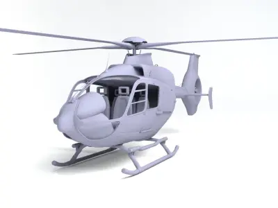 H135 Helicopter 3D print Model 3D print model
