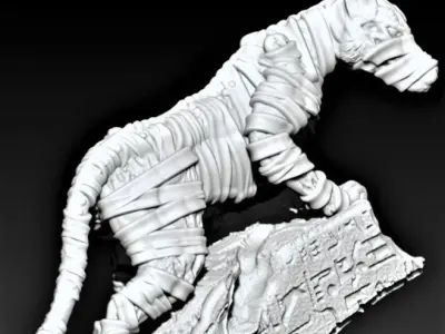 Mummy dog 3D print model