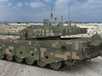 Tank China Type ZTZ 99A MTB 3D model