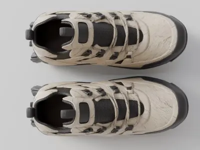 Trekking shoe V3 3D model