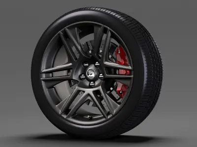 HSV Maloo R8 Black 2017 wheel 3D model
