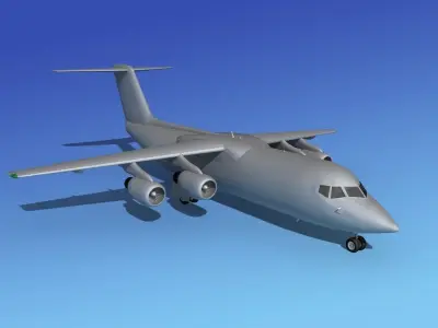 BAe 146-300 Base Model 3D model