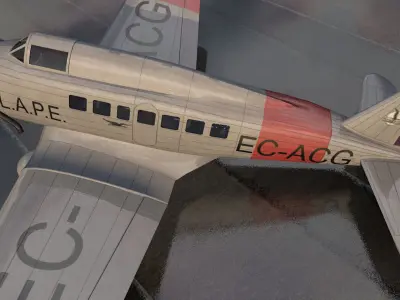 Northrop Delta 1C 3D model