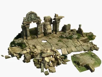 Temple Ruins 3D model