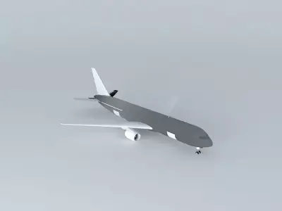Template  Boeing 767 300F Free 3D model