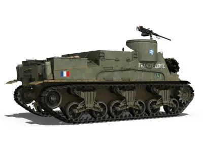 M7 Priest - Franche-Comte 3D model