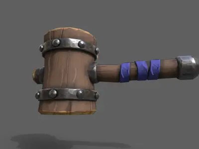 Hammer fortnite Free low-poly 3D model