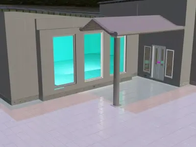 Model of Modern  house Free 3D model