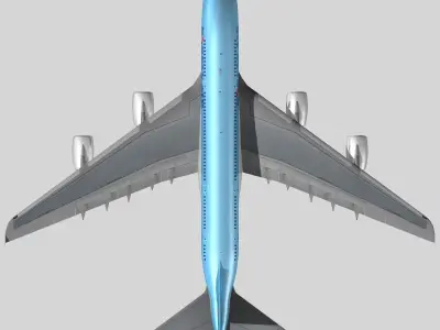 Airbus A-380 Korean Air 3D model