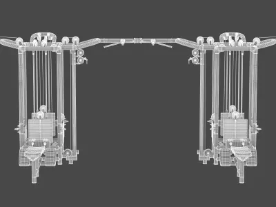 Technogym Cable Stations 8 3D model