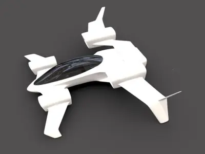 ML eVTOL concept 3D model