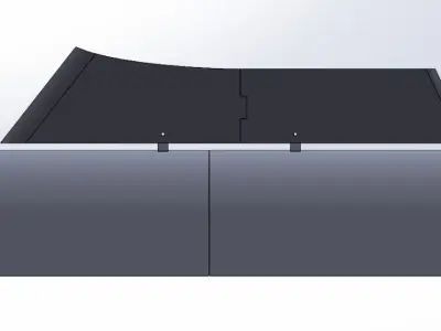 Rocket launcher Pod with Wing Pylon 3D print model