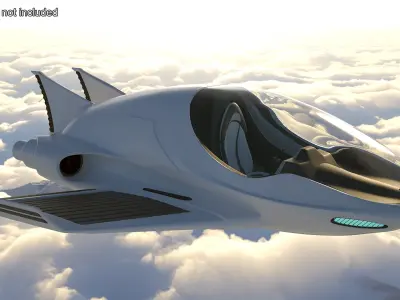 Futuristic Air Concept Car 3D model