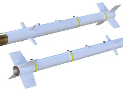TL-2 Air to Ground Missile Low-poly 3D model