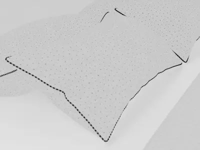 Simple bed Free 3D model buy