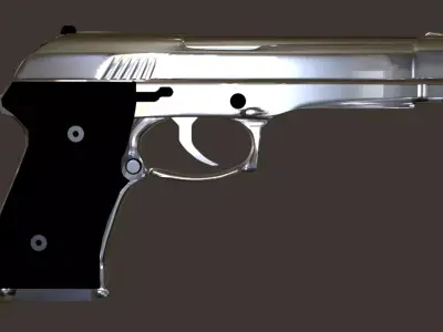 Beretta 92fs gun Low-poly 3D model