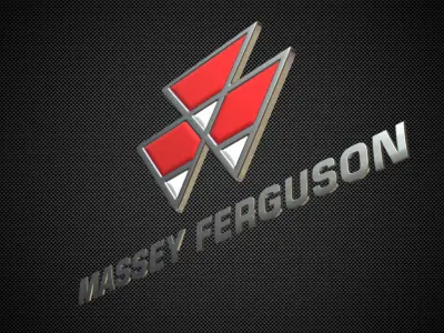 massey ferguson logo 3D model
