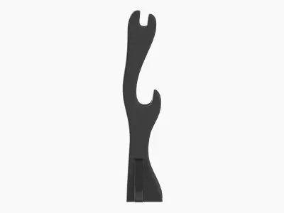 Katana wooden stand 01 black 3D model