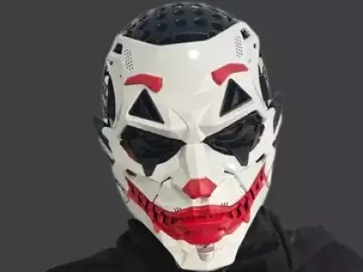 Joker Full Face Masks Cosplay Props multi part premium model 3D model