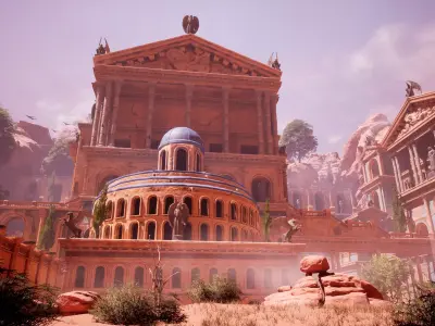 Ancient Roman Environment 3D model