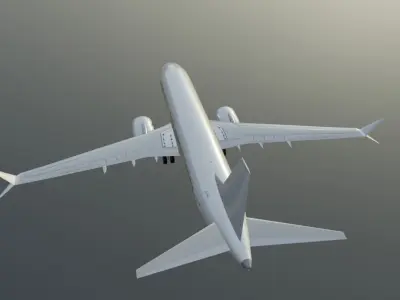 Boeing 737 Max 8 low poly 3D Model Low-poly 3D model