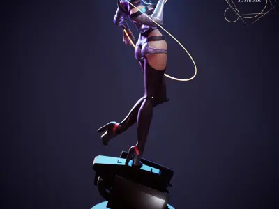 Lucy from Cyberpunk Edgerunners Commercial Package 3D print model