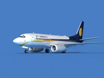Boeing 737 MAX 7 Jet Airways  3D model