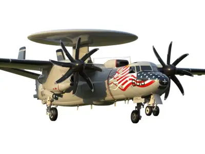 E-2 Hawkeye 3D model