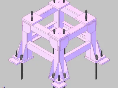26937-Base for robot NACHI-NC510-Hight 700 3D model