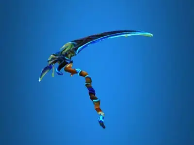 Water Element Scythe Low-poly 3D model