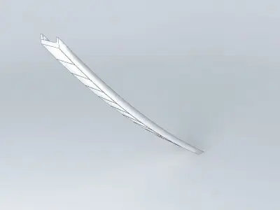 747 400 front engine emergency slide Free 3D model