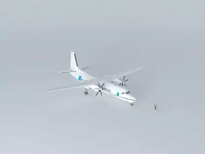 A plane airplane 3D model