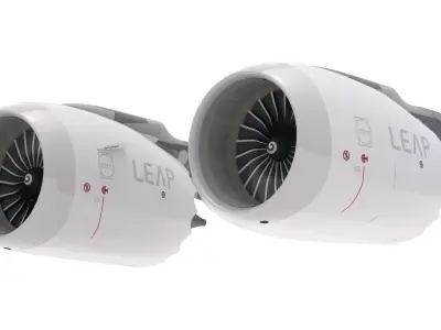 Jet Engine CFM LEAP 3D model