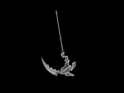 sci-fi scythe  3D model