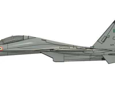 Sukhoi-30 MKI 3D print model