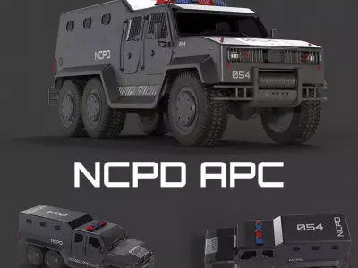 Police APC 3D model