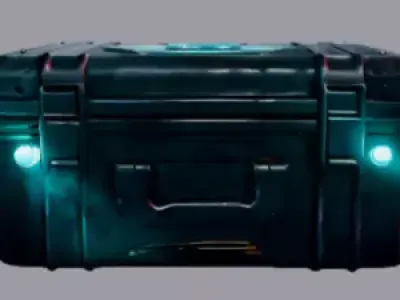 Futuristic Health Pack Energy Loot Box Low-poly 3D model