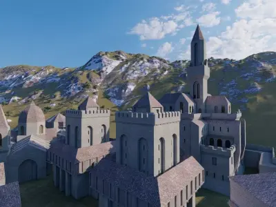  Medieval Castle 3D model