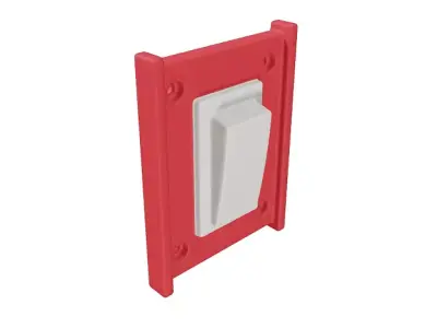 Classic Electrical Switch Low-poly 3D model