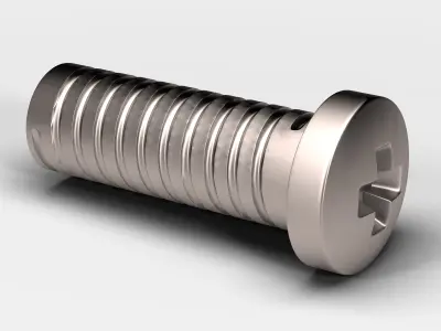 Star Screw Low-poly 3D model