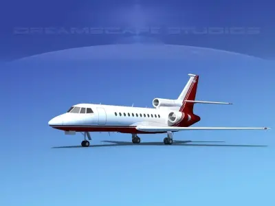 Dassault Falcon 900 V03 3D model