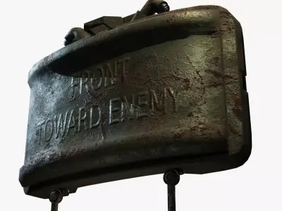 M18A1 Claymore Mine Low-poly 3D model