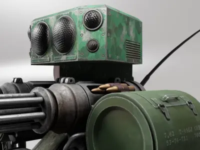 Spider fighting robot 3D model