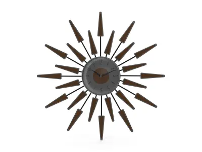 Satellite Wall Clock Free 3D model
